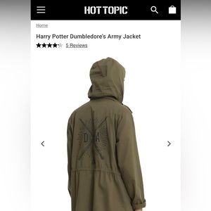 Harry Potter Dumbledore's Army Jacket, Green Medium